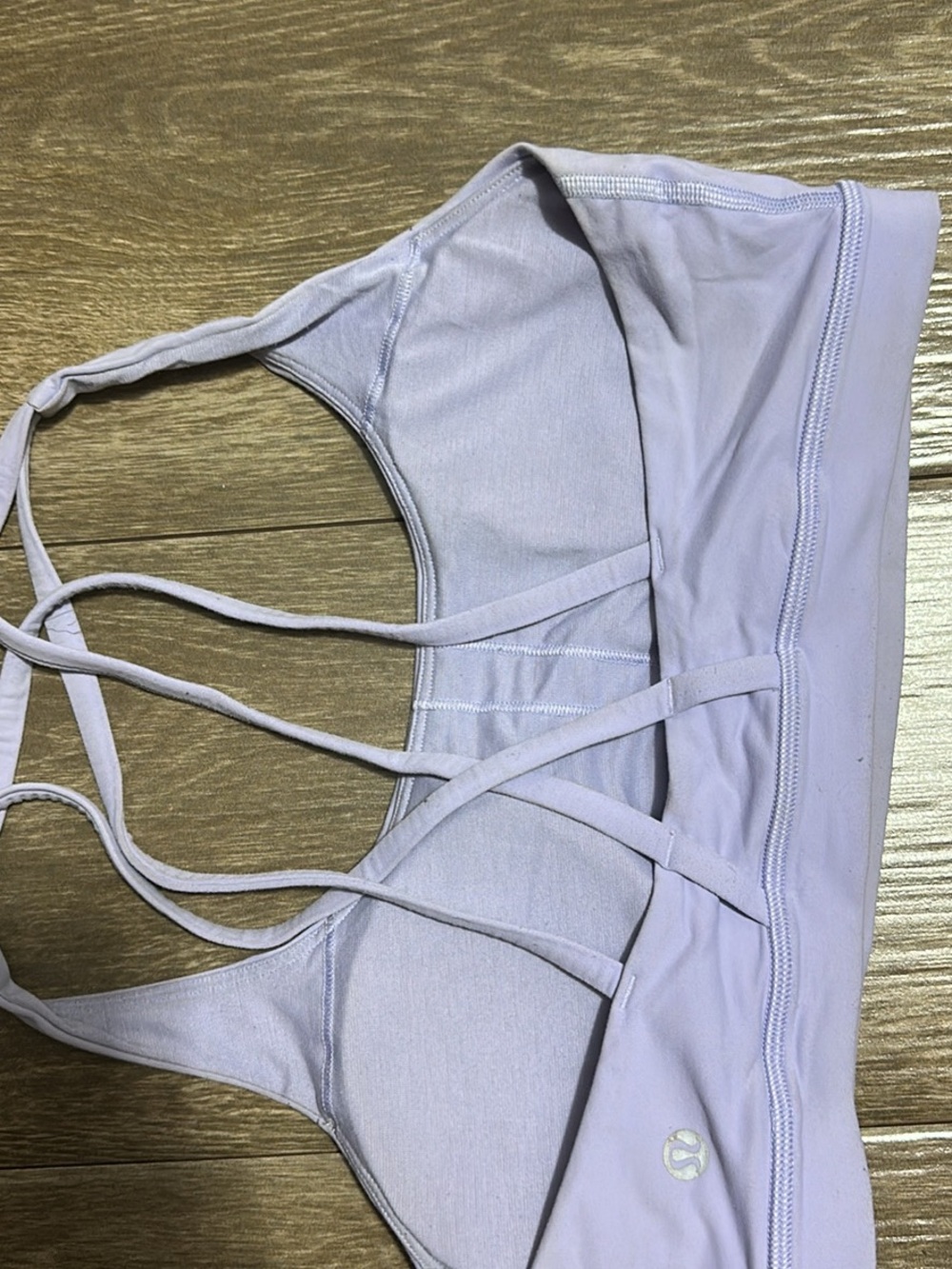 lululemon light purple sports bra with removable cups - Picture 3 of 4